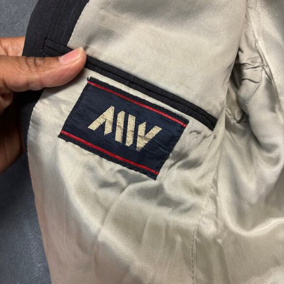 Man in Wool Blazer Union Made in USA Pinstripe Preppy Academia Professor Office - Picture 4 of 11